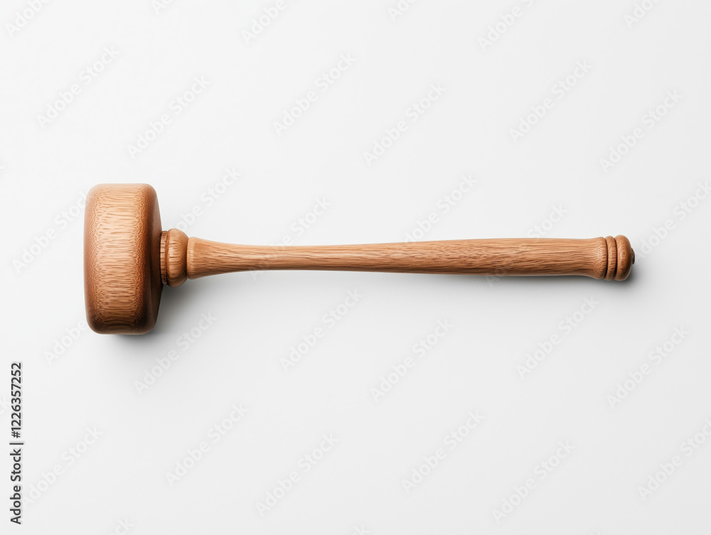 A Gavel Positioned Steadily Against a Transparent Background A Gavel Positioned Steadily Against a Transparent Background