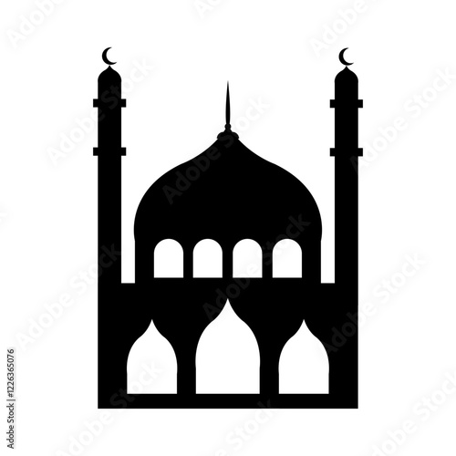 Modern Mosque Silhouette