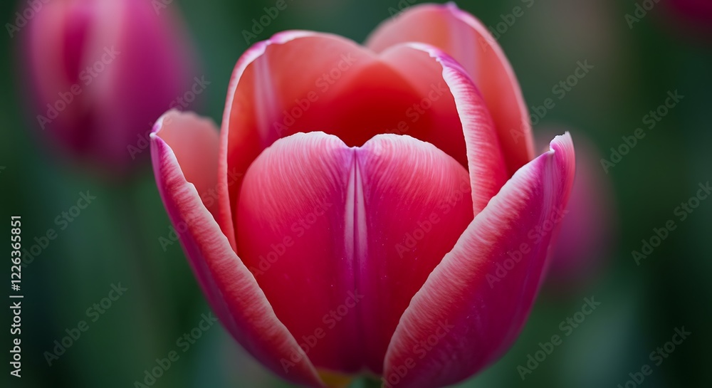 Stunning Pink Tulip Closeup Flower Photography Stunning Pink Tulip Closeup Flower Photography