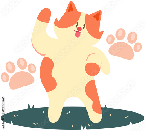 Cat says meow