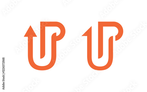 Growth up arrow Vector icon design illustration