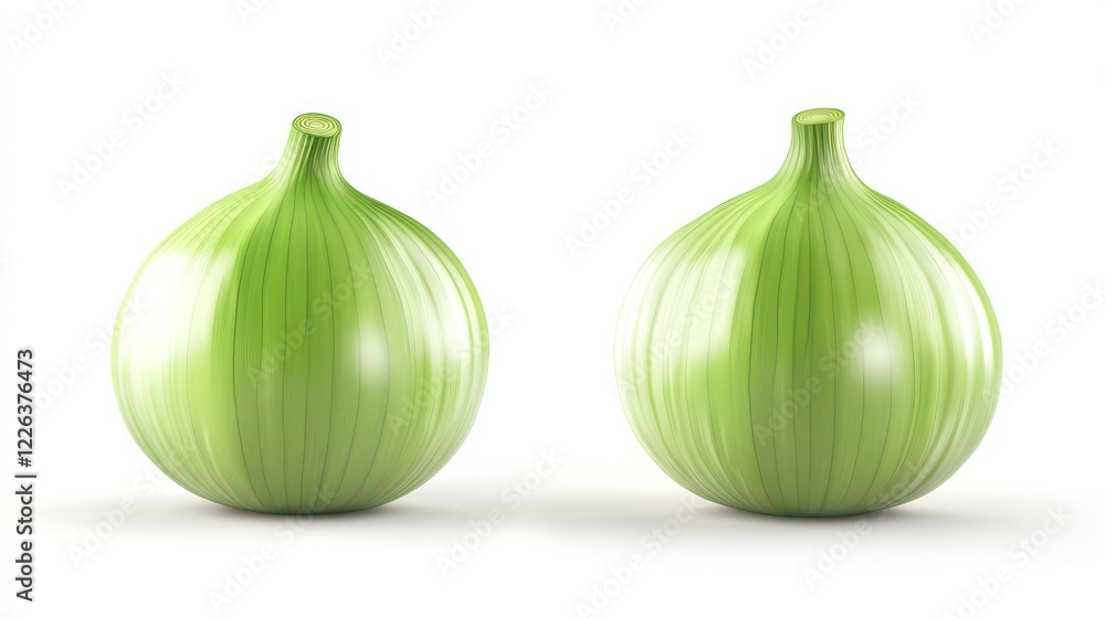 Fresh green onion isolated on white background. Vegetables isolated on white. Photo realistic photo Fresh green onion isolated on white background. Vegetables isolated on white. Photo realistic photo