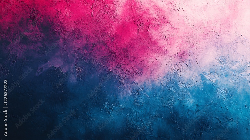 Fototapeta premium Abstract Pink Blue Swirling Ink Dramatic Lighting. AI Generated