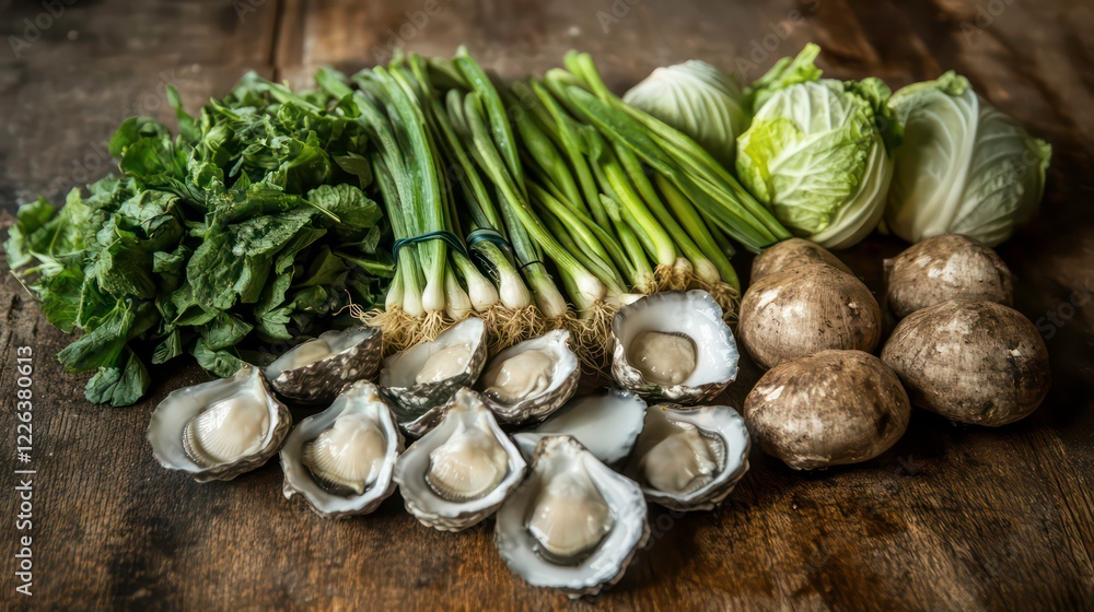 Fresh vegetables arranged on a rustic wooden table , organic, healthy, farm fresh, natural, vibrant, colorful, garden Fresh vegetables arranged on a rustic wooden table , organic, healthy, farm fresh, natural, vibrant, colorful, garden