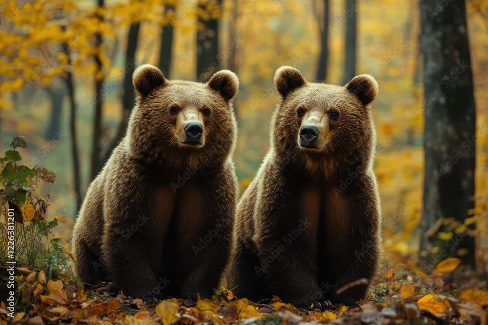 Obraz premium brown bear in the forest