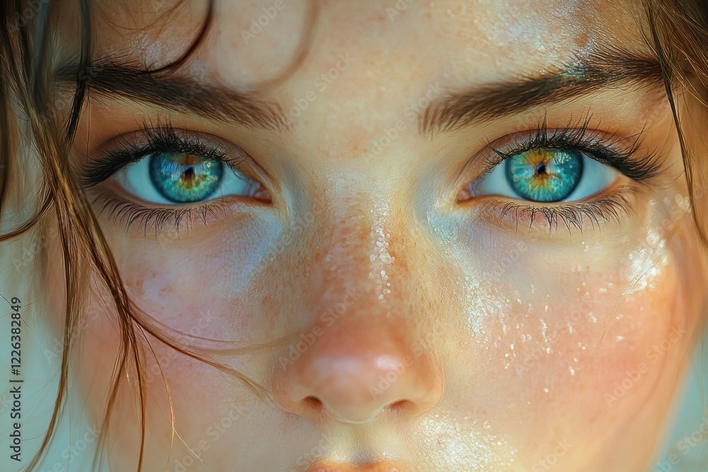 Beautiful Lips and Delicate Skin Portrait Beautiful Lips and Delicate Skin Portrait