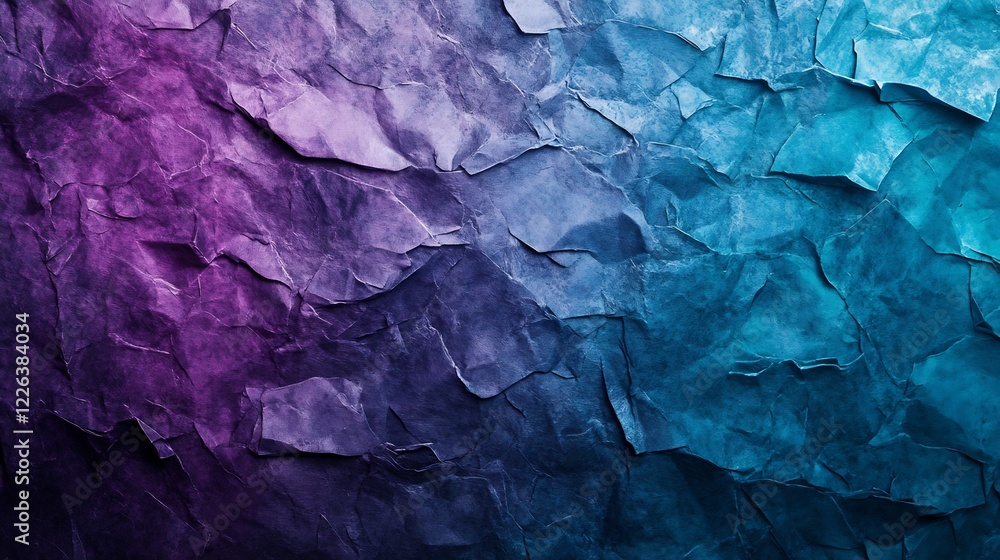 Fototapeta premium Abstract Textured Background Deep Purple Blue Gradient. AI Generated