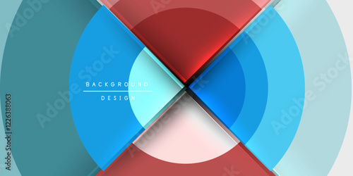 Target circle geometric abstract shapes. Vector Illustration For Wallpaper, Banner, Background, Card, Book Illustration, landing page