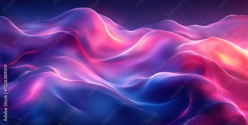 Futuristic Abstract Gradient Background with Fluid Lines and Soft Lighting Futuristic Abstract Gradient Background with Fluid Lines and Soft Lighting