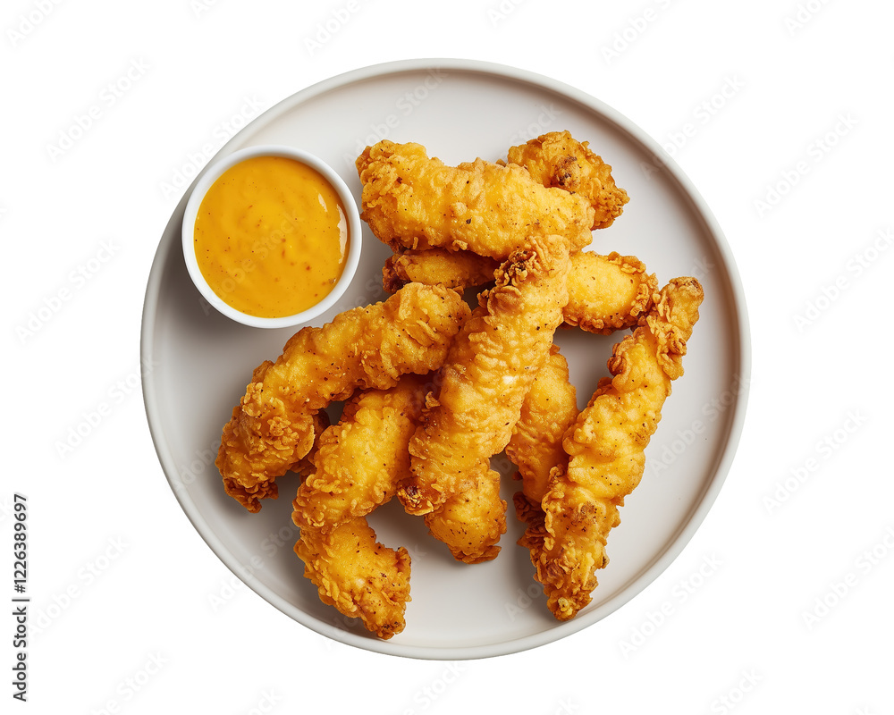 Crispy Chicken Tenders with Dipping Sauce Crispy Chicken Tenders with Dipping Sauce