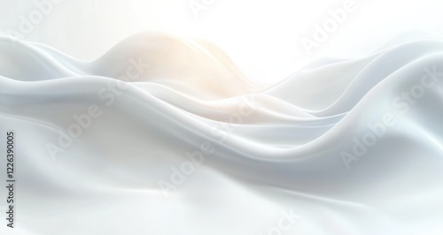 Minimalist Abstract White Background with Soft Gradients and Diffused Lighting