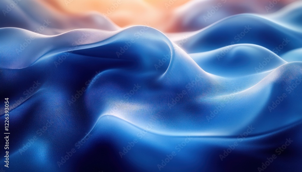 Obraz premium Futuristic Abstract Background with Neon Lights and Smooth Curves