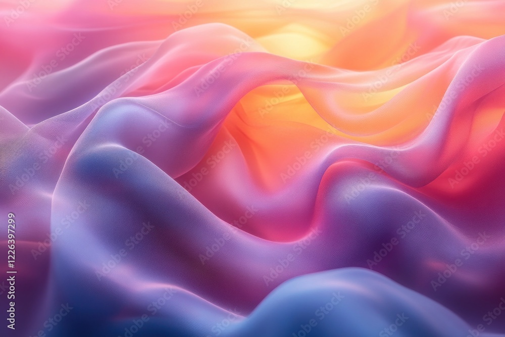 Fototapeta premium Abstract Soft Flowing Curves Background with Pastel Colors and Gentle Lighting