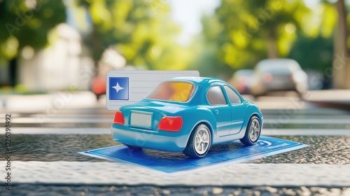 Front View of Missouri Toy Driver License: Fun Plastic Card Design for Gaming