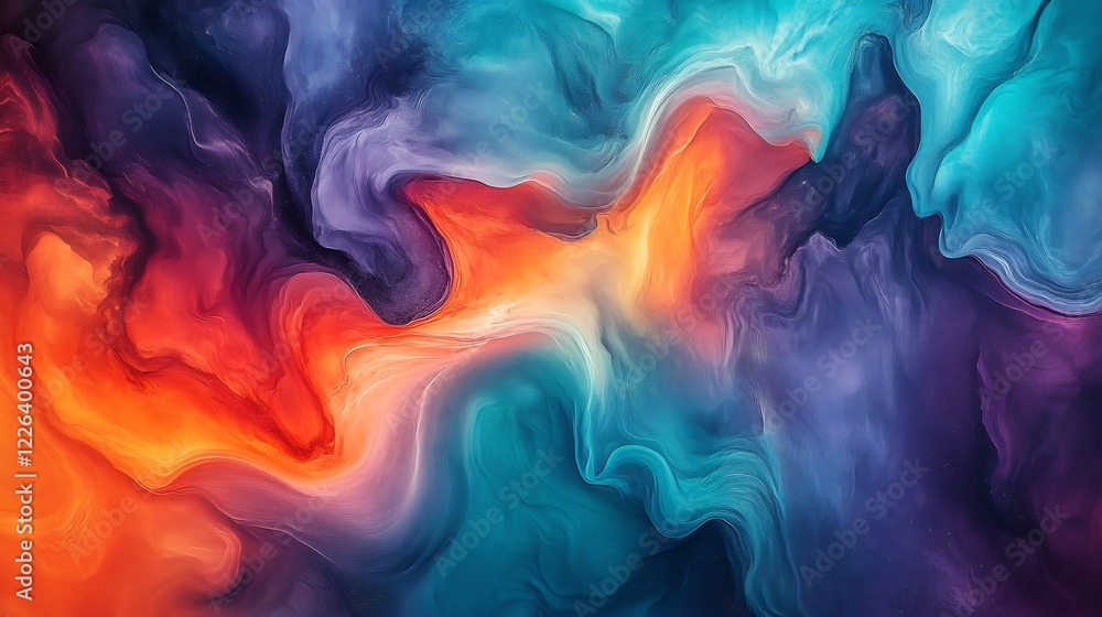 Abstract swirling vibrant colors create a mesmerizing visual aesthetic.. AI Generated Abstract swirling vibrant colors create a mesmerizing visual aesthetic.. AI Generated