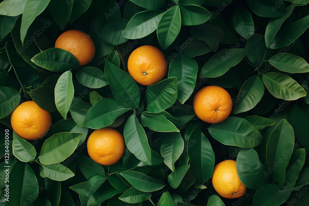 Fresh oranges with leaves background. Fresh oranges with leaves background.