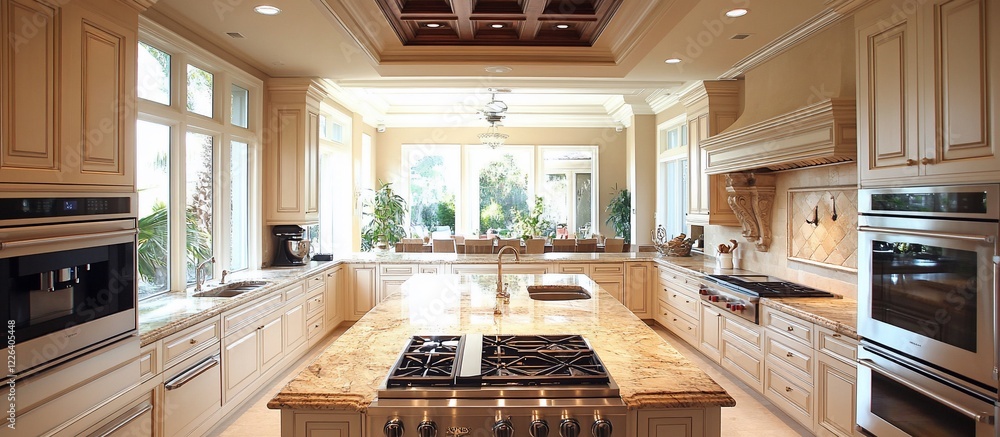 Luxurious Kitchen Design: A Symphony of Light and Elegance