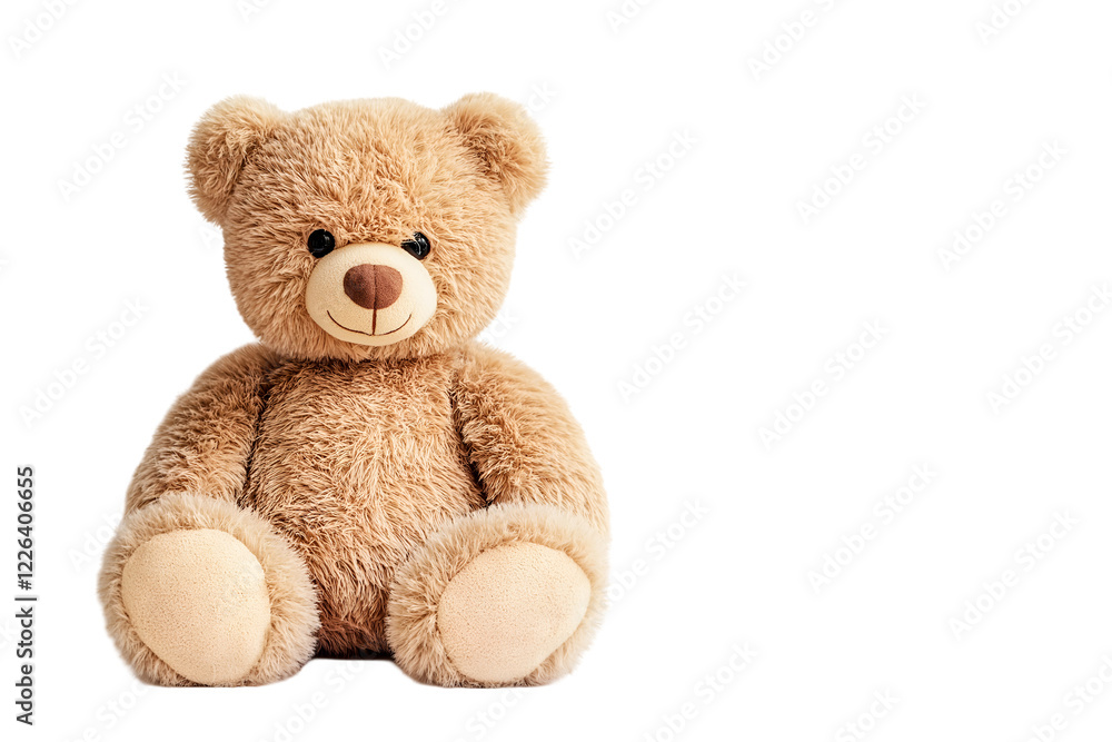Obraz premium Teddy bear isolated on white background.