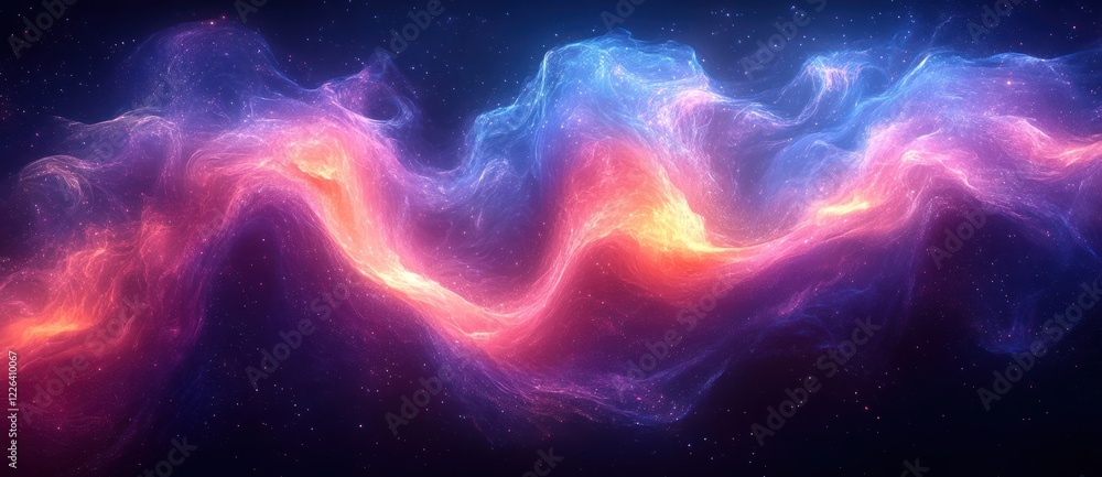 Abstract Fluid Art Glow Background with Light Trails in Blue and Purple Abstract Fluid Art Glow Background with Light Trails in Blue and Purple