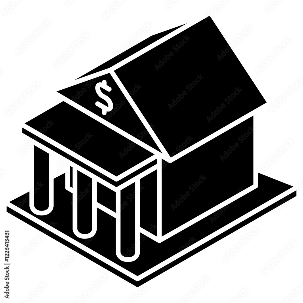 Banking glyph isometric 3D icon. use for modern concept, print, UI, UX kit, web and app development. Vector EPS 10, related to education, business, finance. Banking glyph isometric 3D icon. use for modern concept, print, UI, UX kit, web and app development. Vector EPS 10, related to education, business, finance.