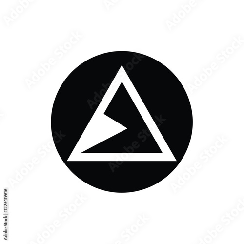 Free Download Triangle Logo on vector illustration.  - GFXLoad