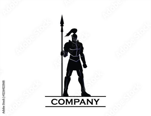 knight warrior holding spear