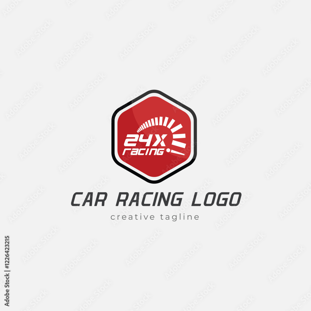 Fototapeta premium Car Racing logo, Car logo, race, speed logo template
