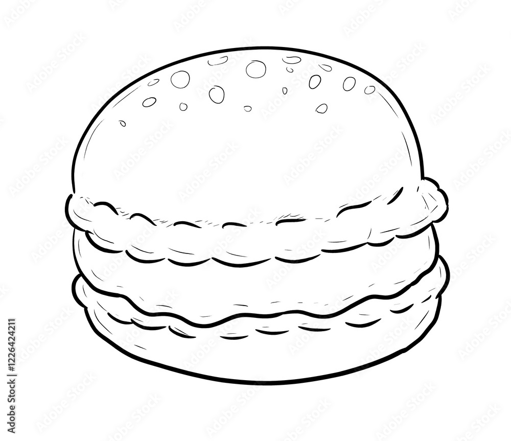 macaron digital illustration drawing isolated macaron digital illustration drawing isolated