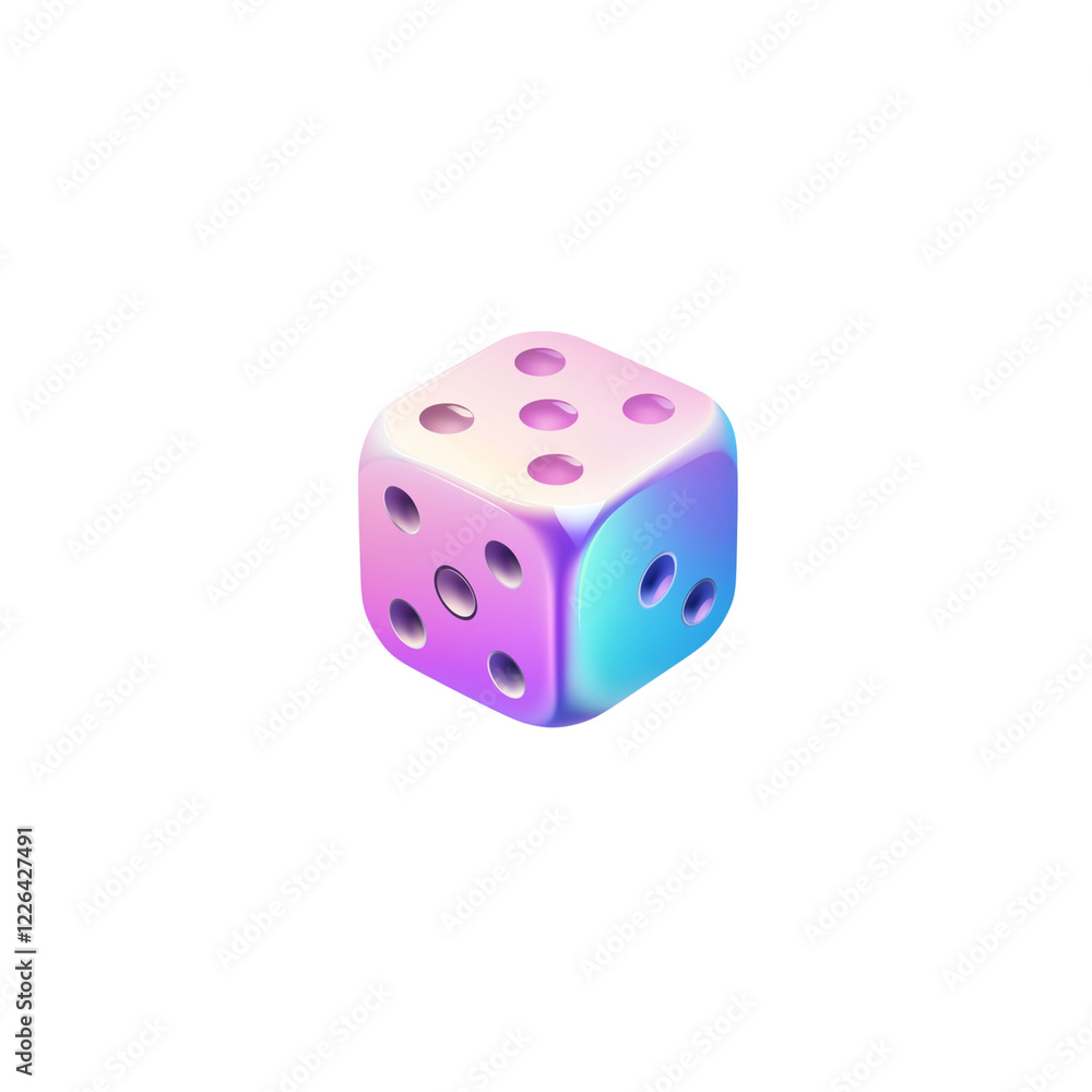 dice icon with gradient color white background
dice icon with gradient color white background