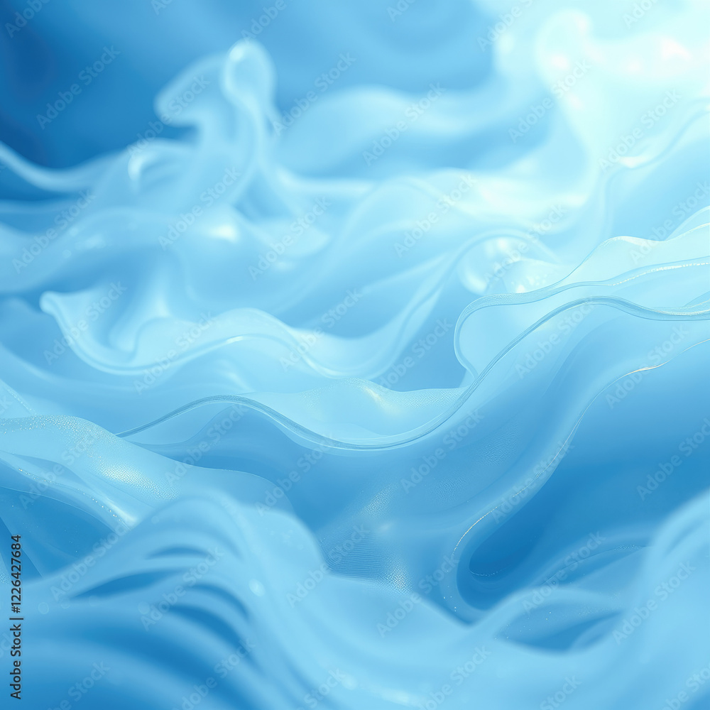 Obraz premium Blue seamless zephyr pattern with depth and texture, computer generated, abstract shapes, wallpaper design