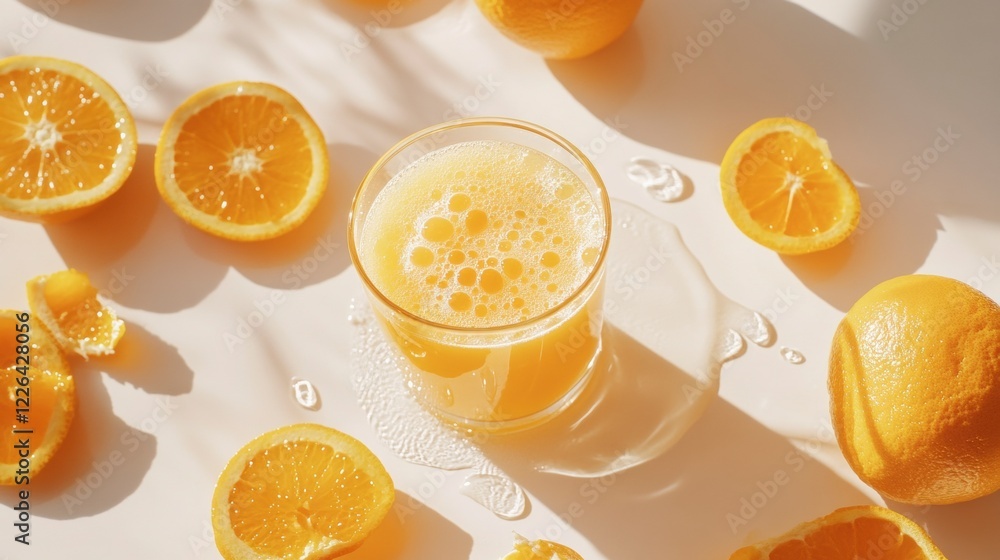 Freshly Squeezed Orange Juice Summer Drink Freshly Squeezed Orange Juice Summer Drink
