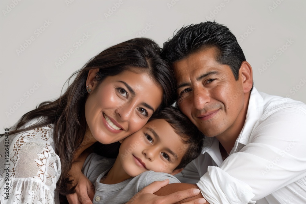 Family father mother son daughter kid studio photo white background Family father mother son daughter kid studio photo white background