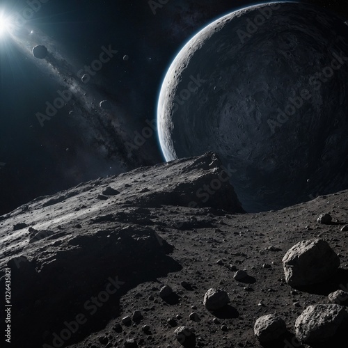 How might we harvest resources from asteroids to support future space missions? photo