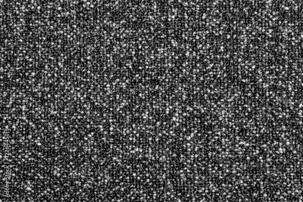 Fototapeta premium Close-Up Texture of Dark Gray Fabric with Speckled Pattern