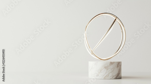 Abstract Gold Circle Sculpt...