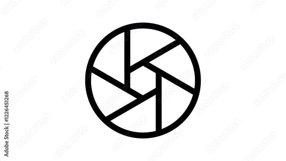 A modern and minimalist shutter icon animation, showcasing smooth transitions. Ideal for media branding, creative portfolios, or digital content creation. A modern and minimalist shutter icon animation, showcasing smooth transitions. Ideal for media branding, creative portfolios, or digital content creation.