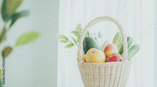 Fresh Harvest: A wicker bas...