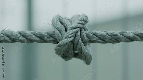 Knotted Rope: Close-up of a...