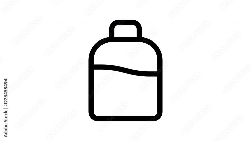 A clean and straightforward animation of a bottle icon, ideal for branding beverage products or representing hydration in health related projects. A clean and straightforward animation of a bottle icon, ideal for branding beverage products or representing hydration in health related projects.