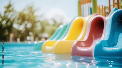 Waterpark Fun:  A vibrant c...