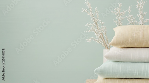 Serene Stacked Pillows:  A ...