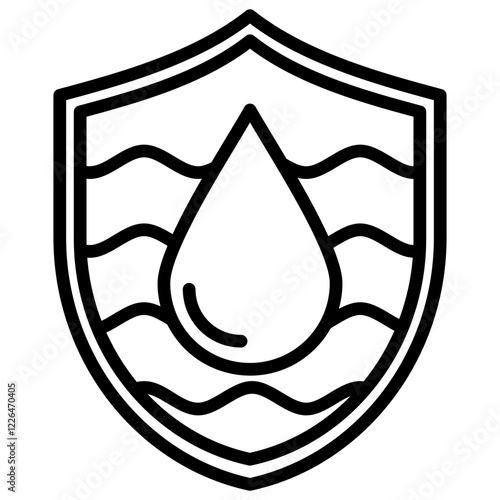 Water Conservation Outline Icon