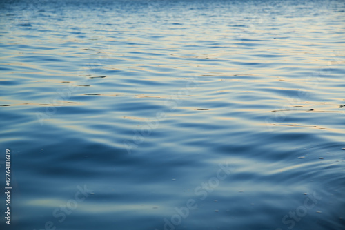 blue water reflection