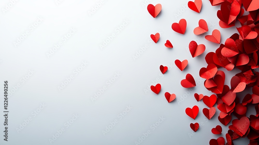 A Vibrant Display of Floating Red Hearts in a Clear Blue Sky Symbolizing Love Joy and Affection Creating an Uplifting Mood Perfect for Celebrations and Romantic Occasions and Events A Vibrant Display of Floating Red Hearts in a Clear Blue Sky Symbolizing Love Joy and Affection Creating an Uplifting Mood Perfect for Celebrations and Romantic Occasions and Events