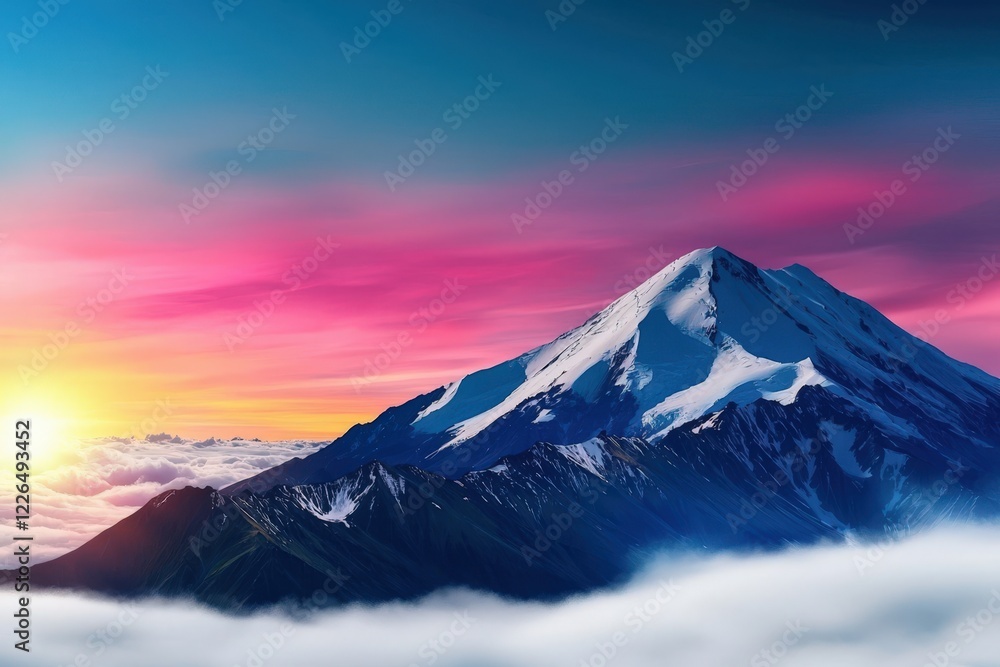 A breathtaking view from a mountain summit at sunset, representing success, perseverance, and the fulfillment of goals through determination and effort. . A breathtaking view from a mountain summit at sunset, representing success, perseverance, and the fulfillment of goals through determination and effort. .