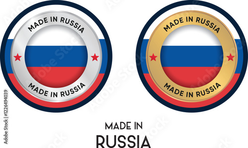 Made in Russia. Premium labels, stickers, pointer, badge and symbol of Russia flag icon. Collection vector illustration Free Download Made in Russia. Premium labels, stickers, pointer, badge and symbol of Russia flag icon. Collection vector illustration - GFXLoad