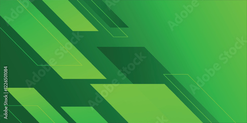 Abstract green geometric shapes background. Eps10 vector