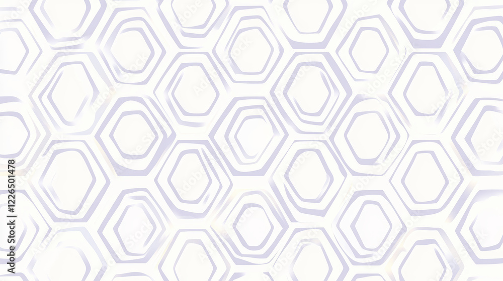 seamless pattern of clean, symmetrical hexagons in soft, minimalistic design, featuring light purple outlines on white background, creating modern and elegant aesthetic seamless pattern of clean, symmetrical hexagons in soft, minimalistic design, featuring light purple outlines on white background, creating modern and elegant aesthetic