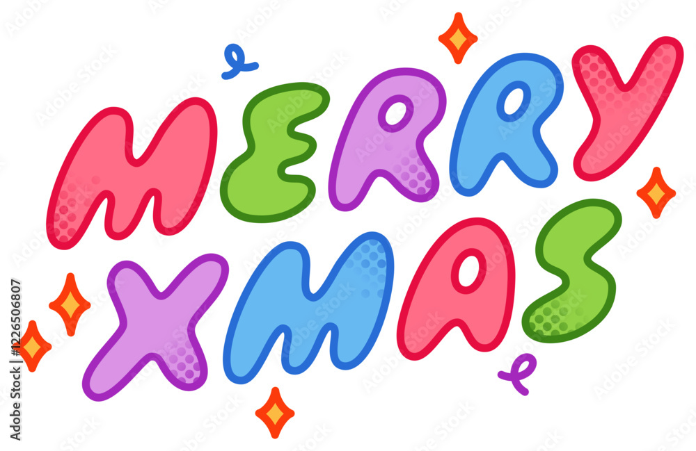Text merry xmas lettering Text merry xmas lettering