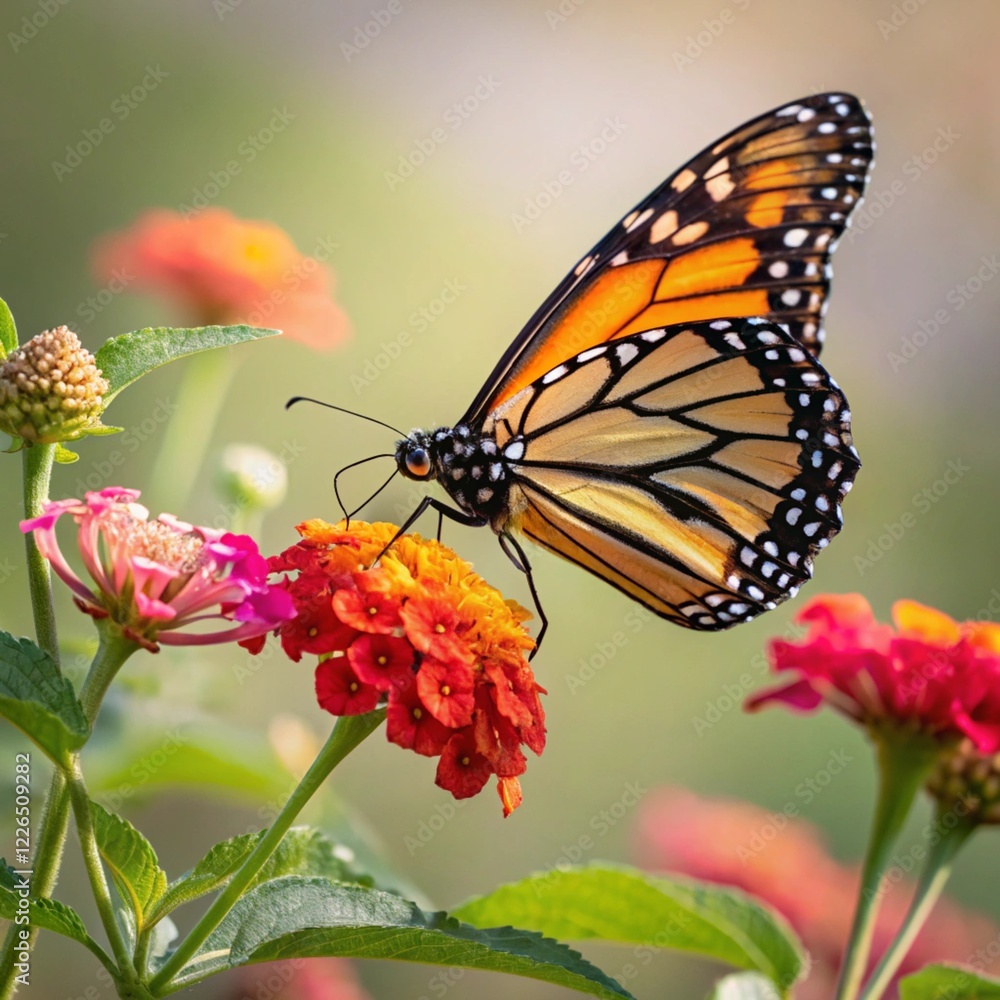 Fototapeta premium Butterfly ai generated